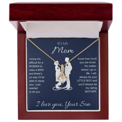 Alluring Beauty Necklace - To My Mom I Love You
